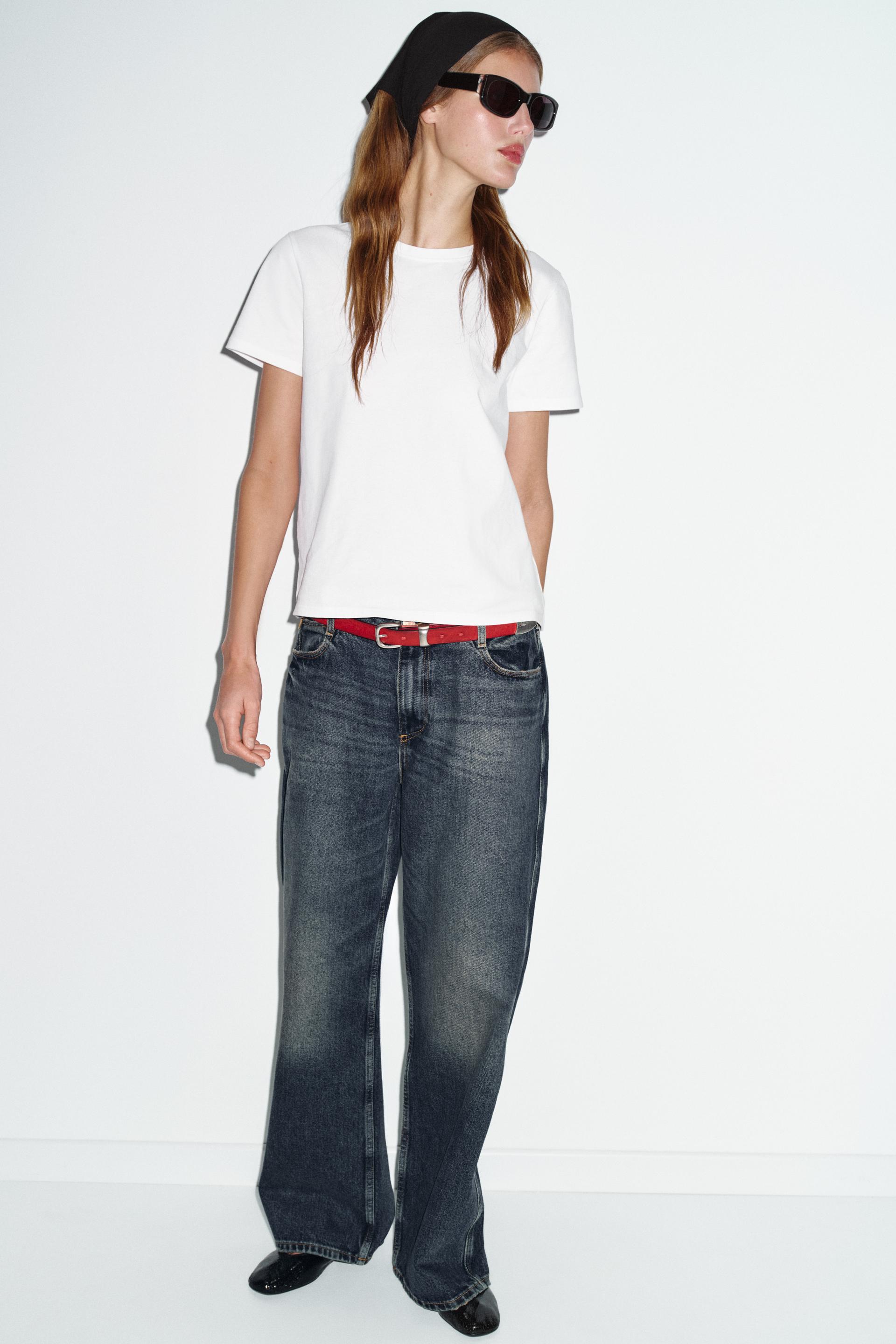 Zara RUSTIC COTTON T-SHIRT