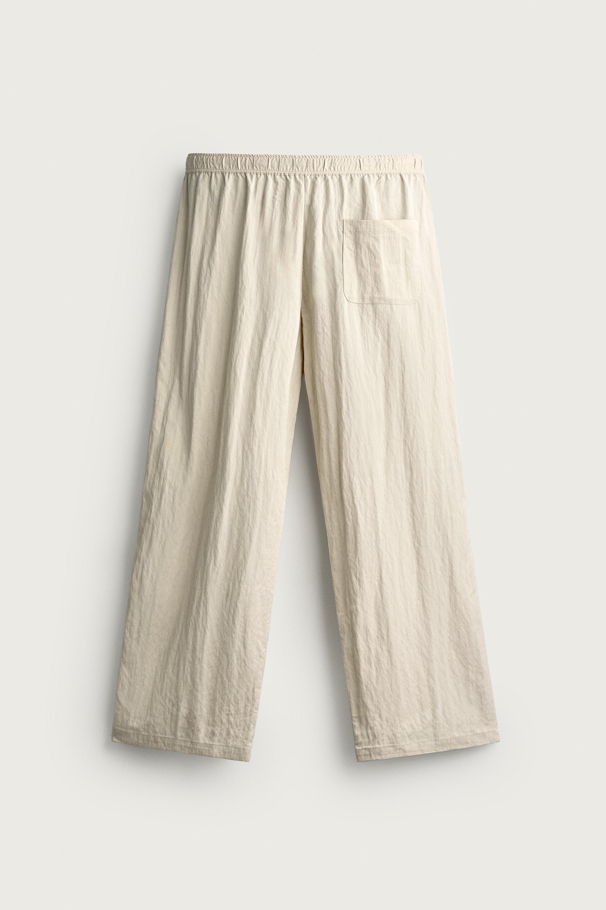 PANTALON TECHNIQUE COUPE DÉCONTRACTÉE EFFET FROISSÉ
