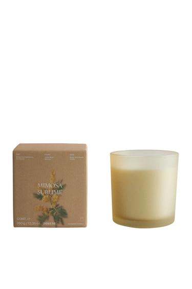 Zara (350 G) MIMOSA SUBLIME SCENTED CANDLE - 黃色