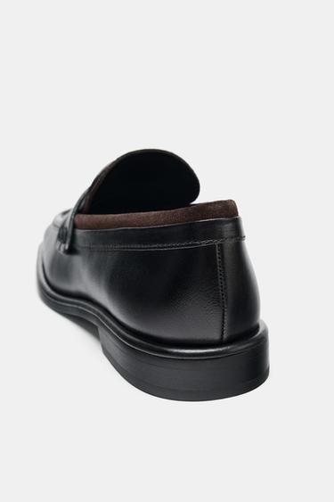 MOCASSINS EN CUIR ÉDITION LIMITÉE - Noir de Zara - Image 9