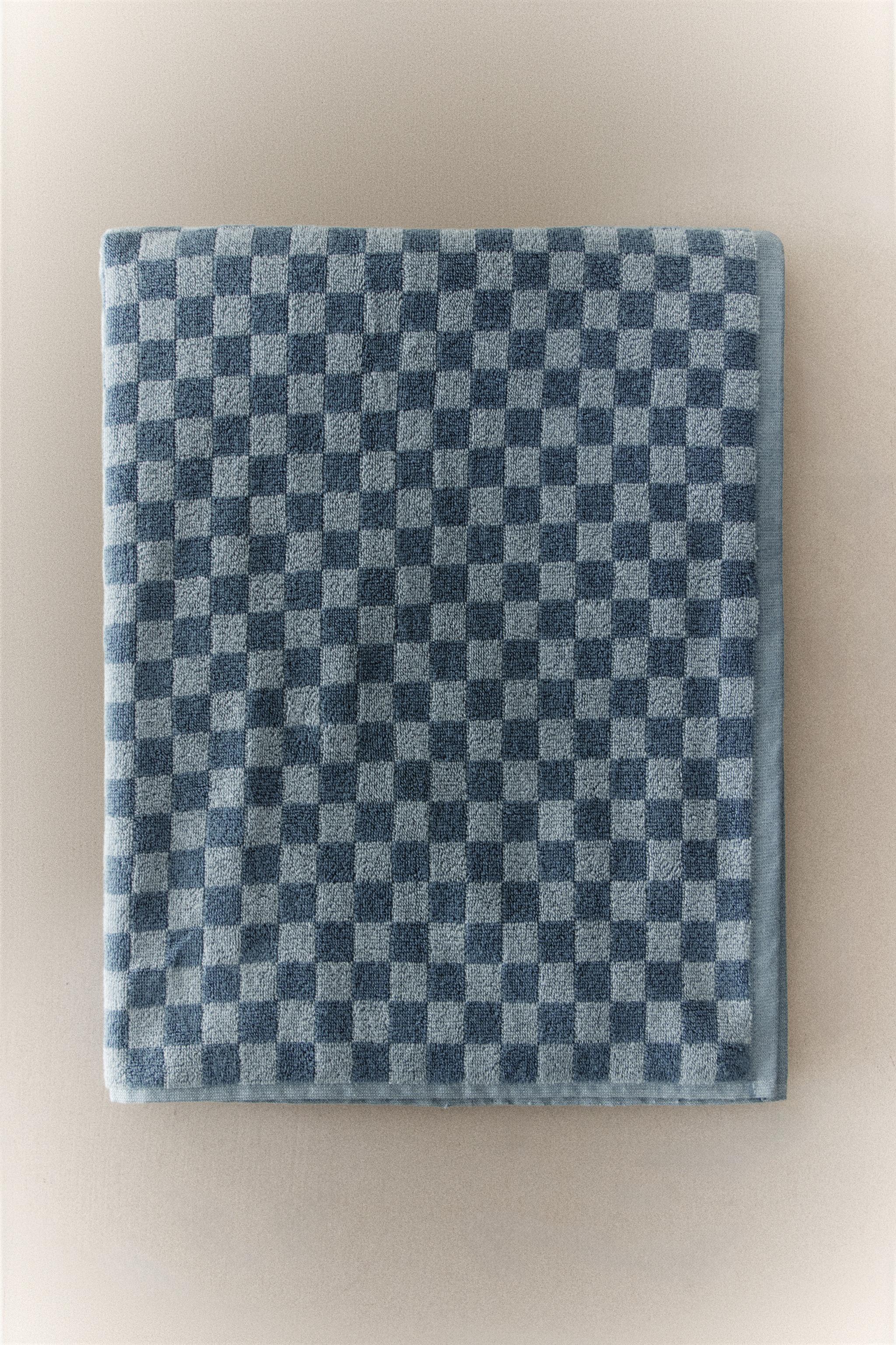 SERVIETTE DE BAIN DAMIER