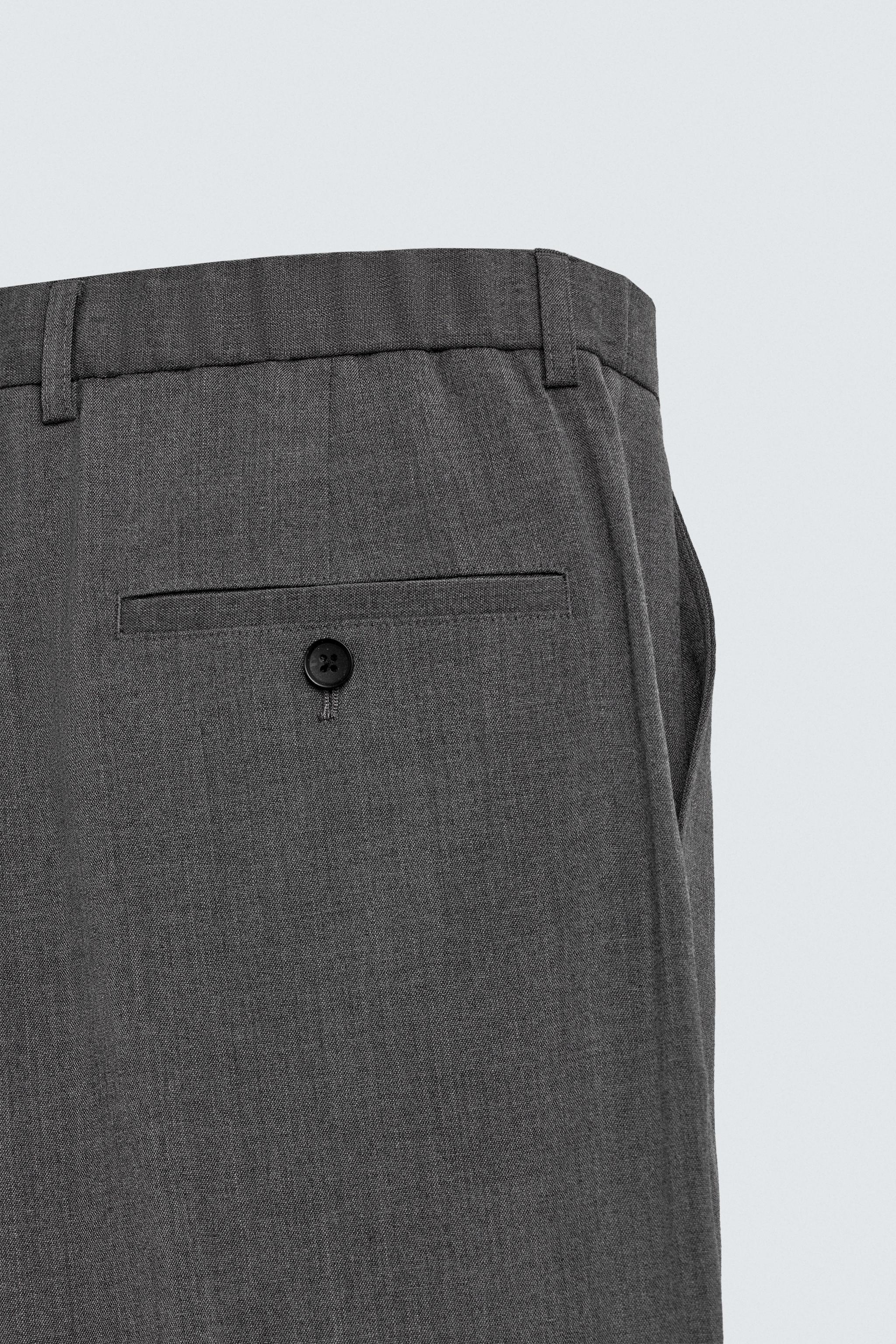 REGULAR FIT WOOL BLEND NON-IRON PANTS