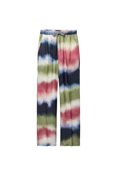 TIE-DYE PRINT TROUSERS