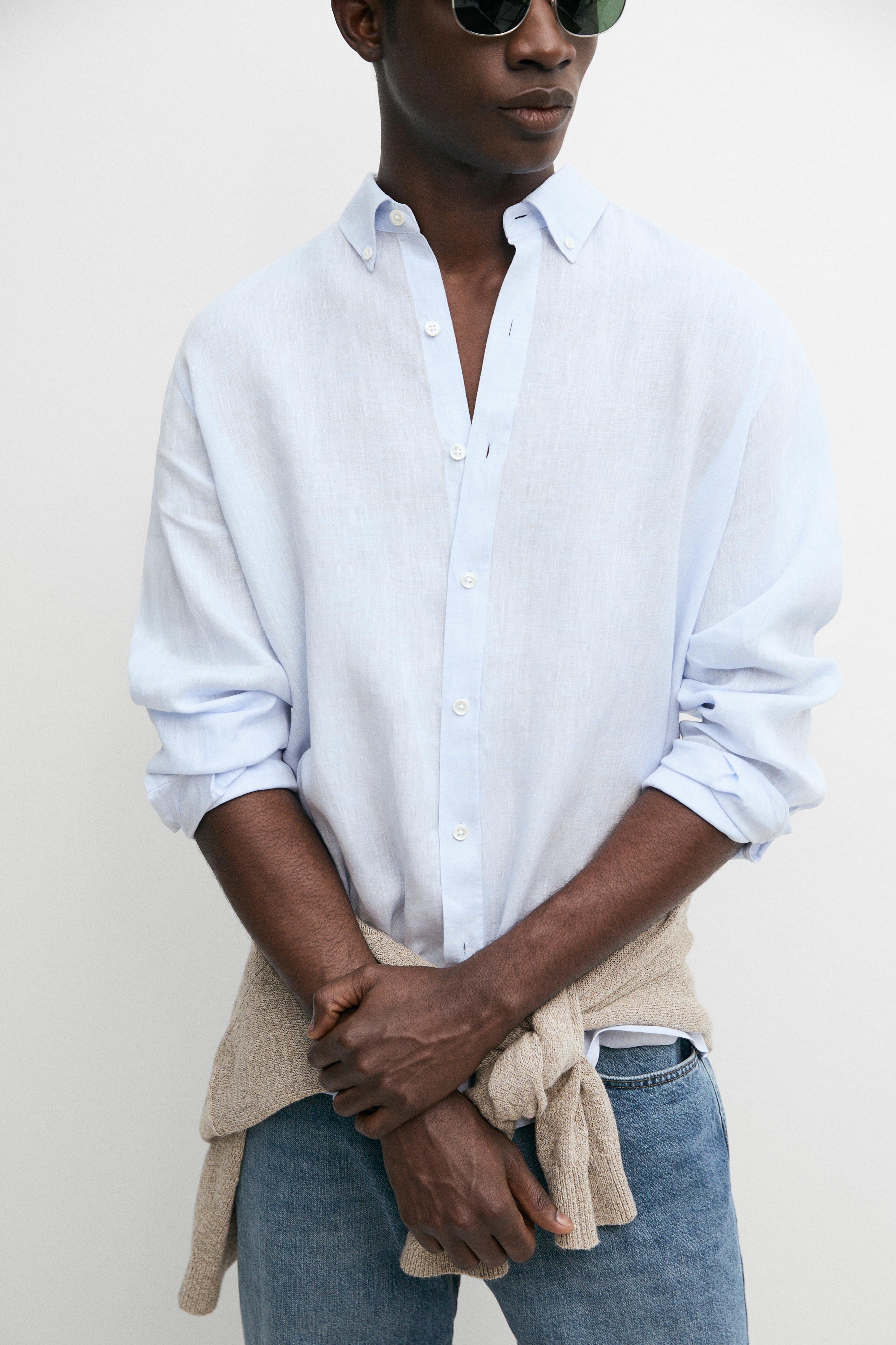100% linen regular fit shirt