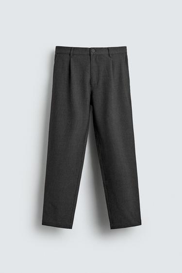 PANTALÓN STRAIGHT FIT CONFORT - Gris de Zara
