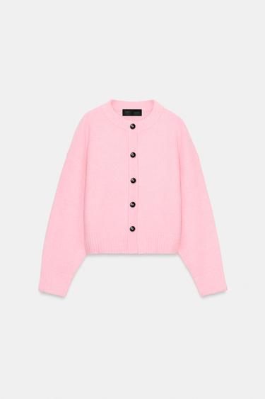 SOFT KNIT CARDIGAN - Pink by Zara