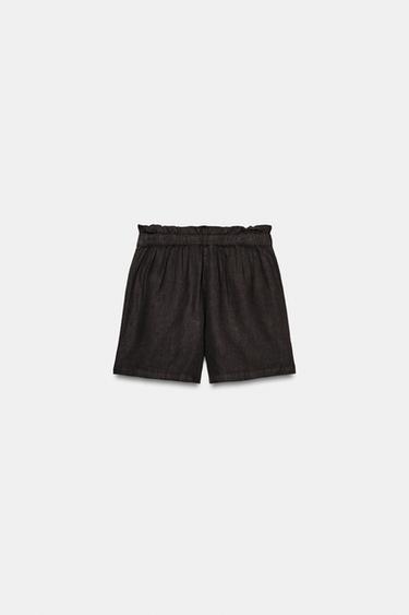 SHORT LIN ZW COLLECTION - Marron de Zara - Image 4