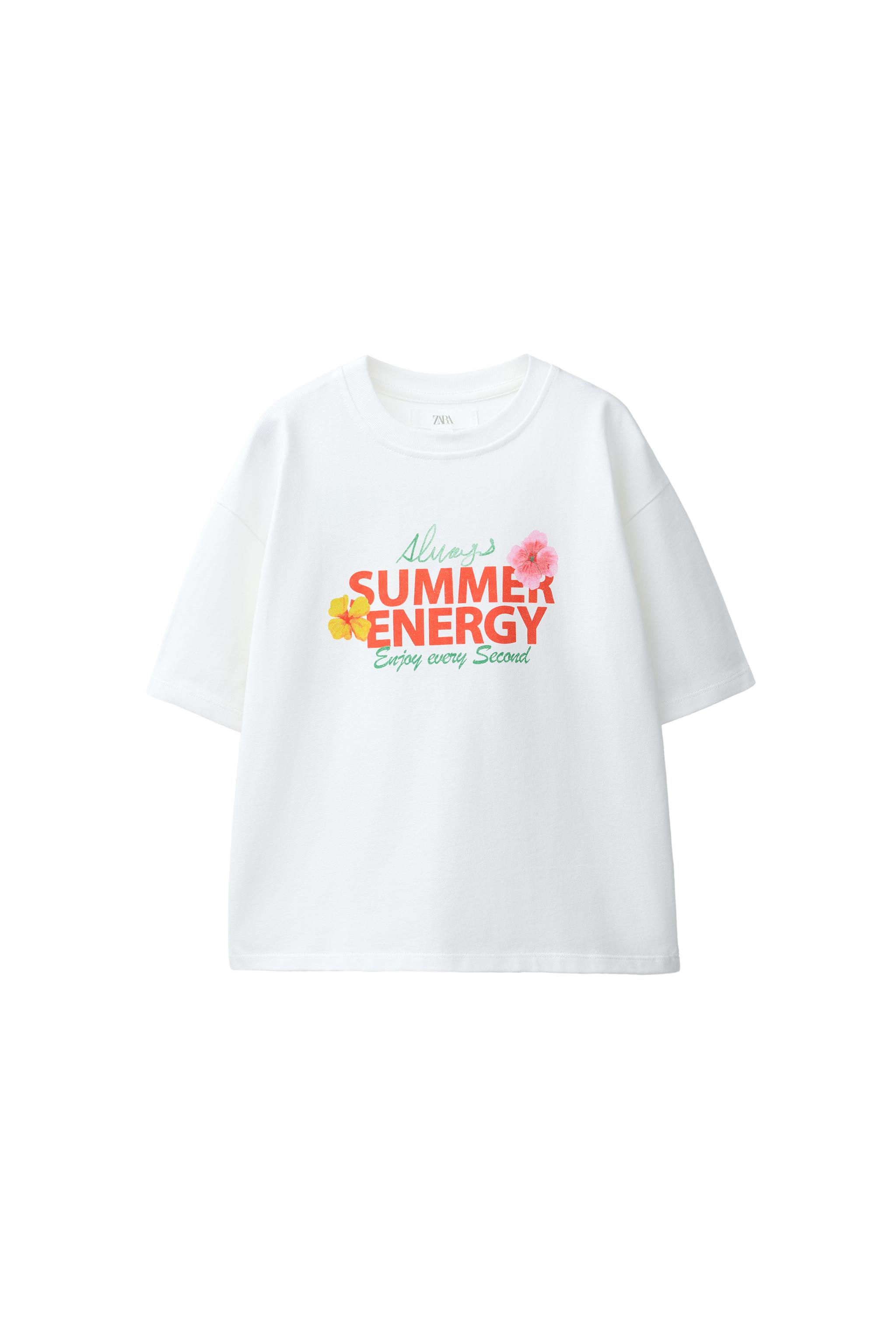 SUMMER PRINT T-SHIRT - White | ZARA United States