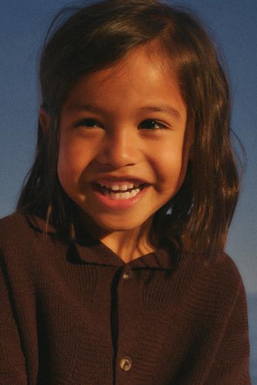 CROCHET KNIT SHIRT - Brown / Taupe by Zara