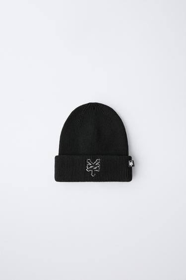 ZOO YORK © X ZARA KNIT HAT - Black by Zara