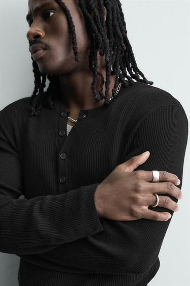 LOT DE 2 BAGUES MÉTALLIQUES COMBINÉES - Argent de Zara - Image 1