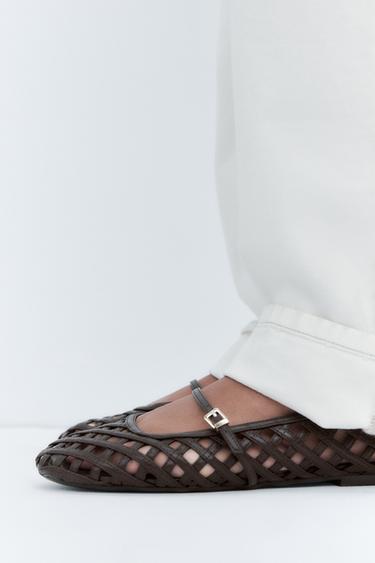 BAILARINA TRENZADA - Marrón de Zara