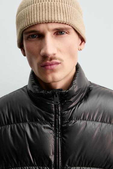 80% PEHELY - 20% TOLL WATER REPELLENT STEPPELT MELLÉNY ORIGINS – Fekete a ZARA-tól