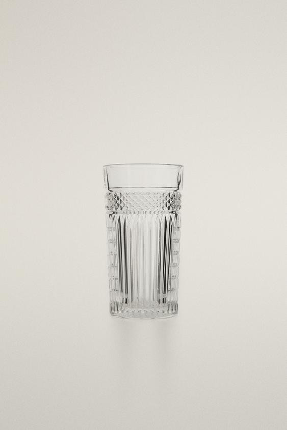 VERRE À SODA EN VERRE RELIEF - Transparent de Zara - Image 0