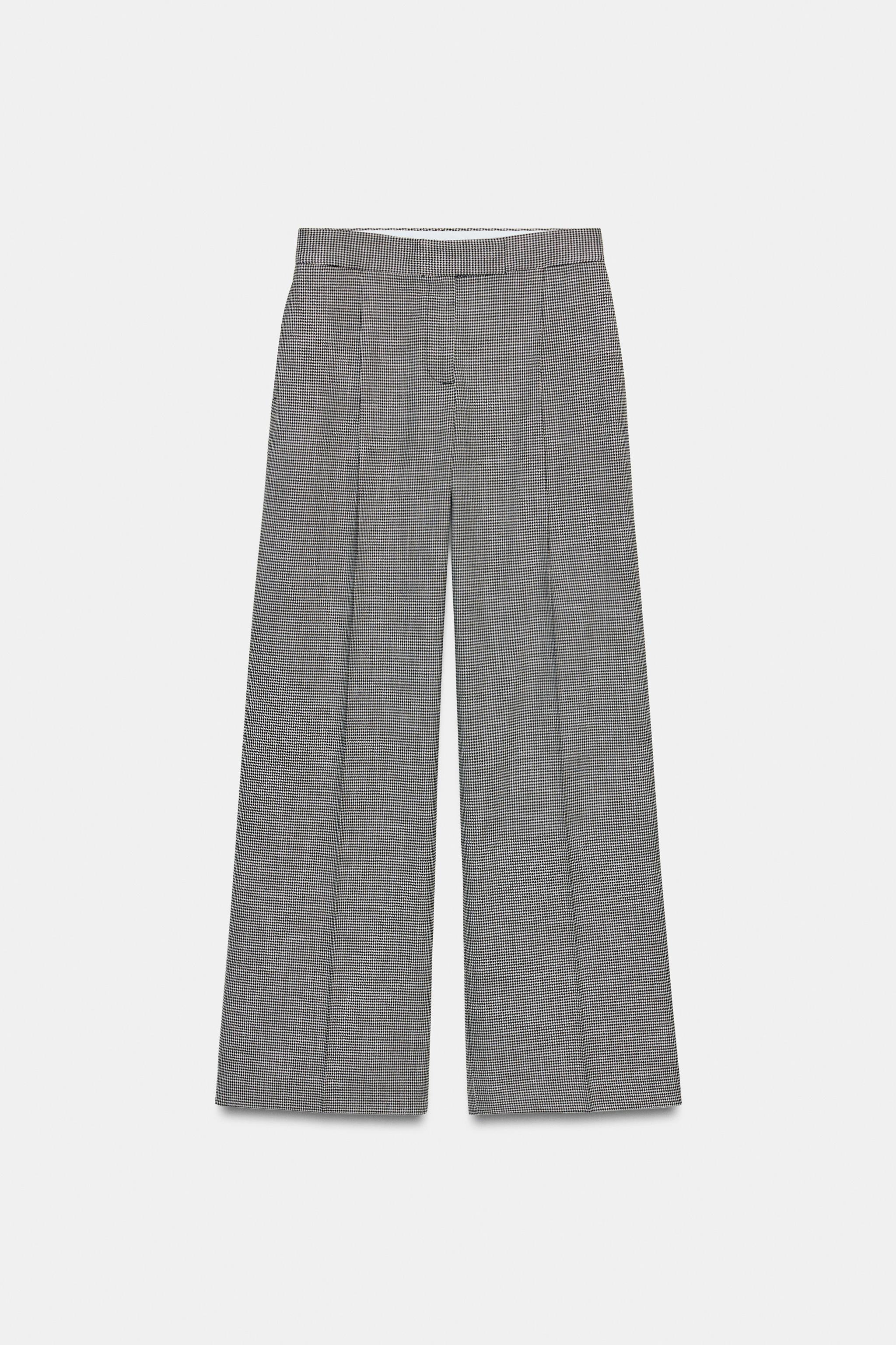 PANTALON LARGE PIED-DE-POULE