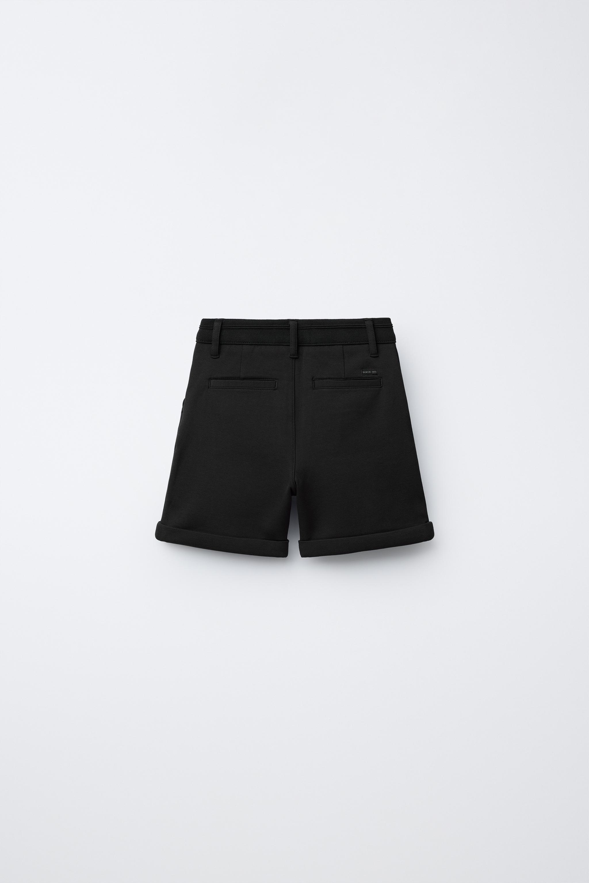 COMFORT BERMUDA SHORTS — Black