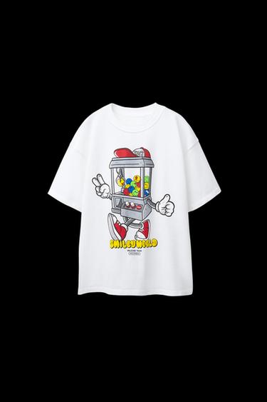 SMILEYWORLD ® PRINT T-SHIRT - White by Zara - Image 0