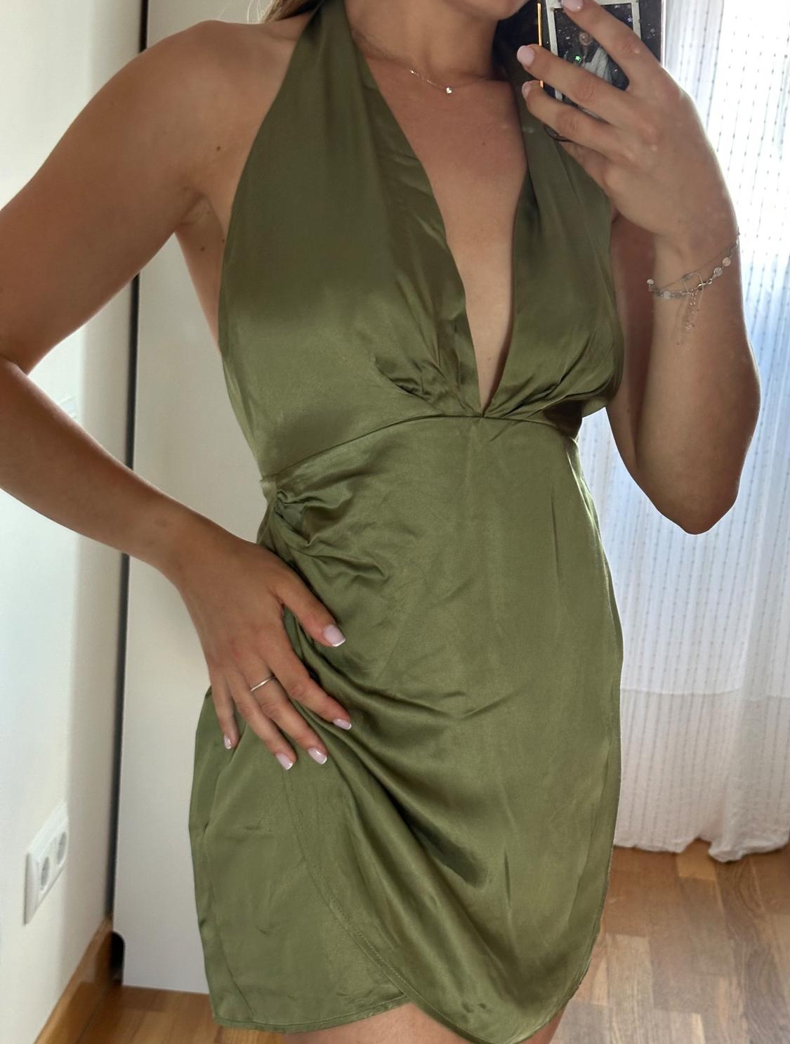 SATIN MINI DRESS - Image 2