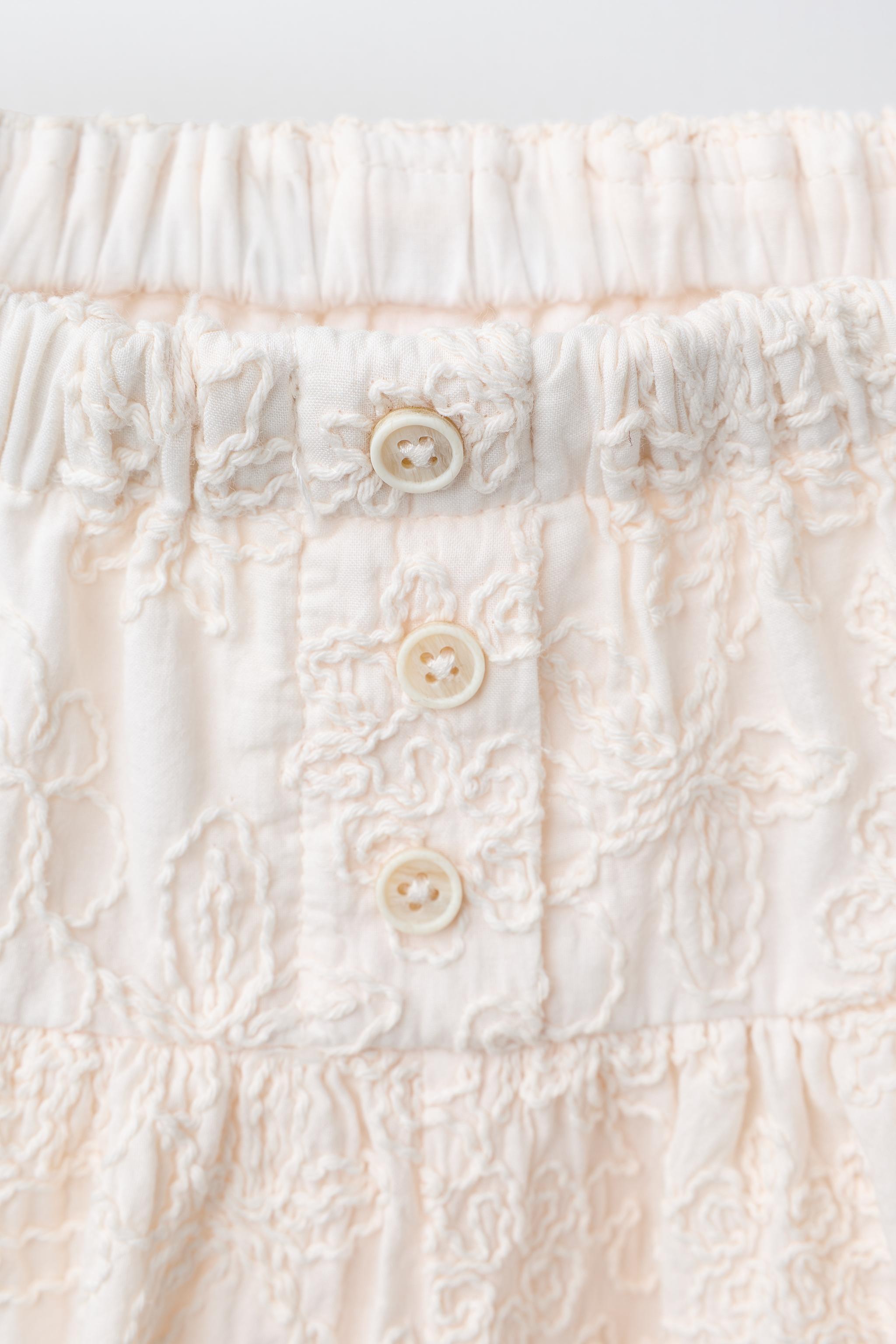 EMBROIDERED FLORAL SHORTS
