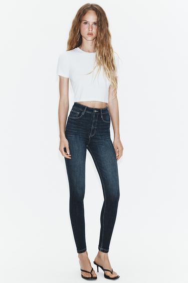 JEANS TRF SKINNY TIRO ALTO - Marino de Zara