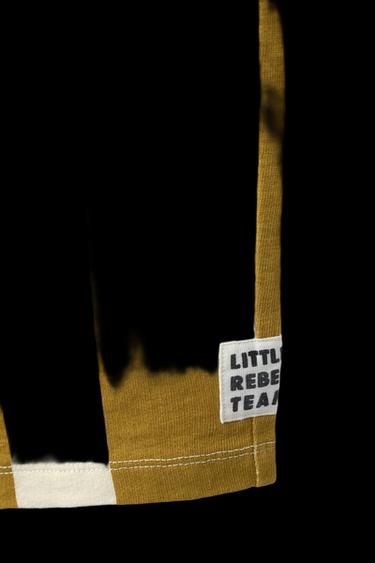 STRIPED STRAIGHT PLUSH TROUSERS - Ochre by Zara