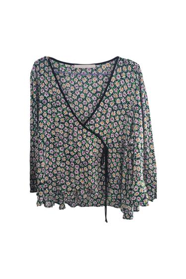 BLUSA CRUZADA DE FLORES
