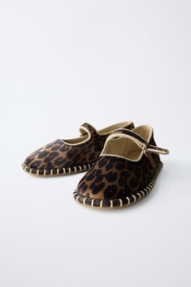 ANIMAL PRINT BALLERINAS - Sand Brown by Zara - Image 2