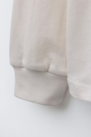 BENSIMON ® X ZARA LABEL T-SHIRT - Oyster-white by Zara - Image 3