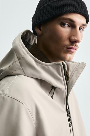 TECHNICAL FLEECE MIX JACKET - Grey / Tan by Zara - Image 4