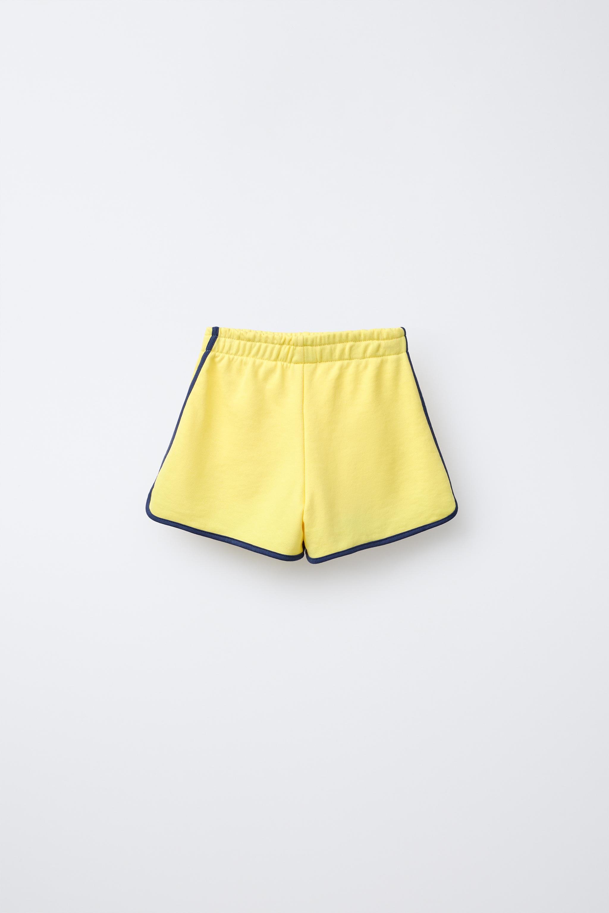 VARSITY PRINT PLUSH SHORTS - Anthracite grey | ZARA United