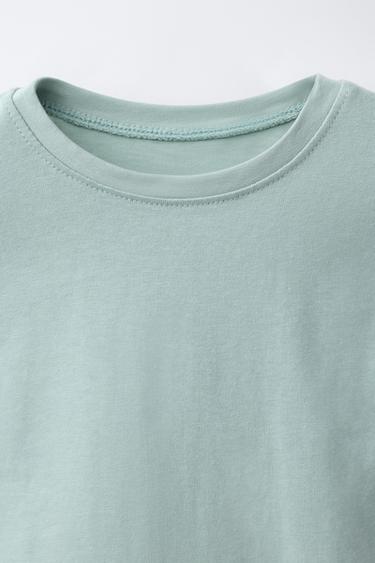 LOT DE TROIS HAUTS UNIS - Bleu clair de Zara - Image 3
