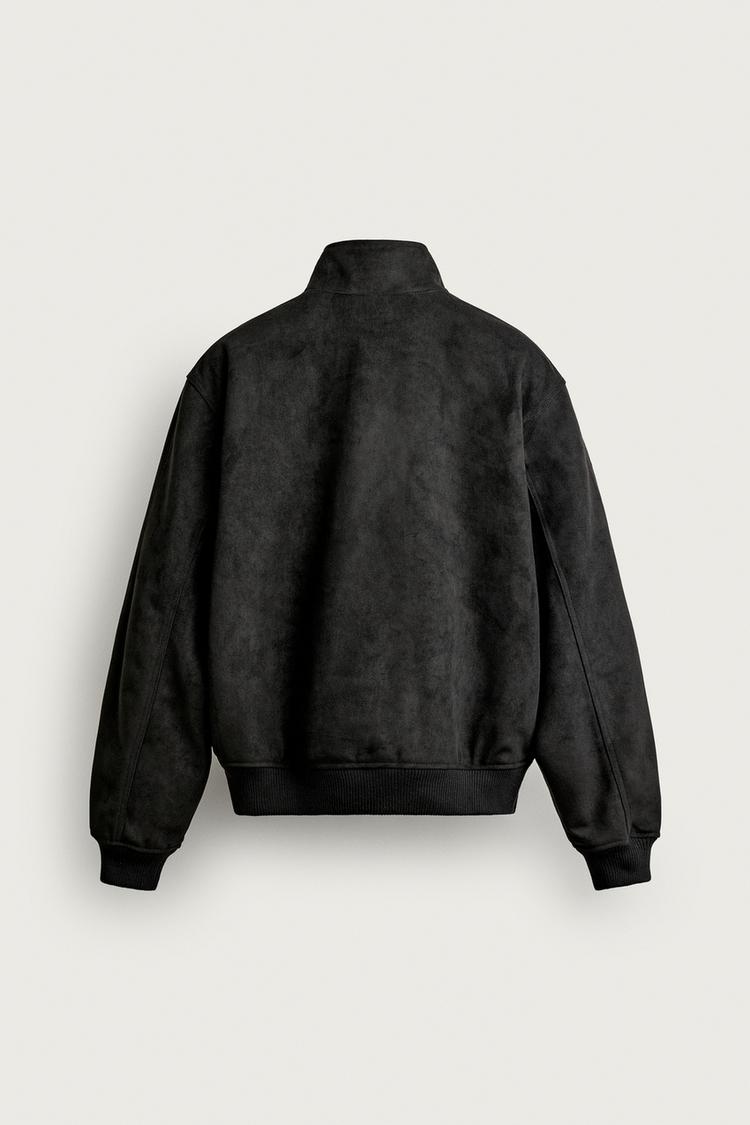 Chaqueta de gamuza sintética de corte regular 6
