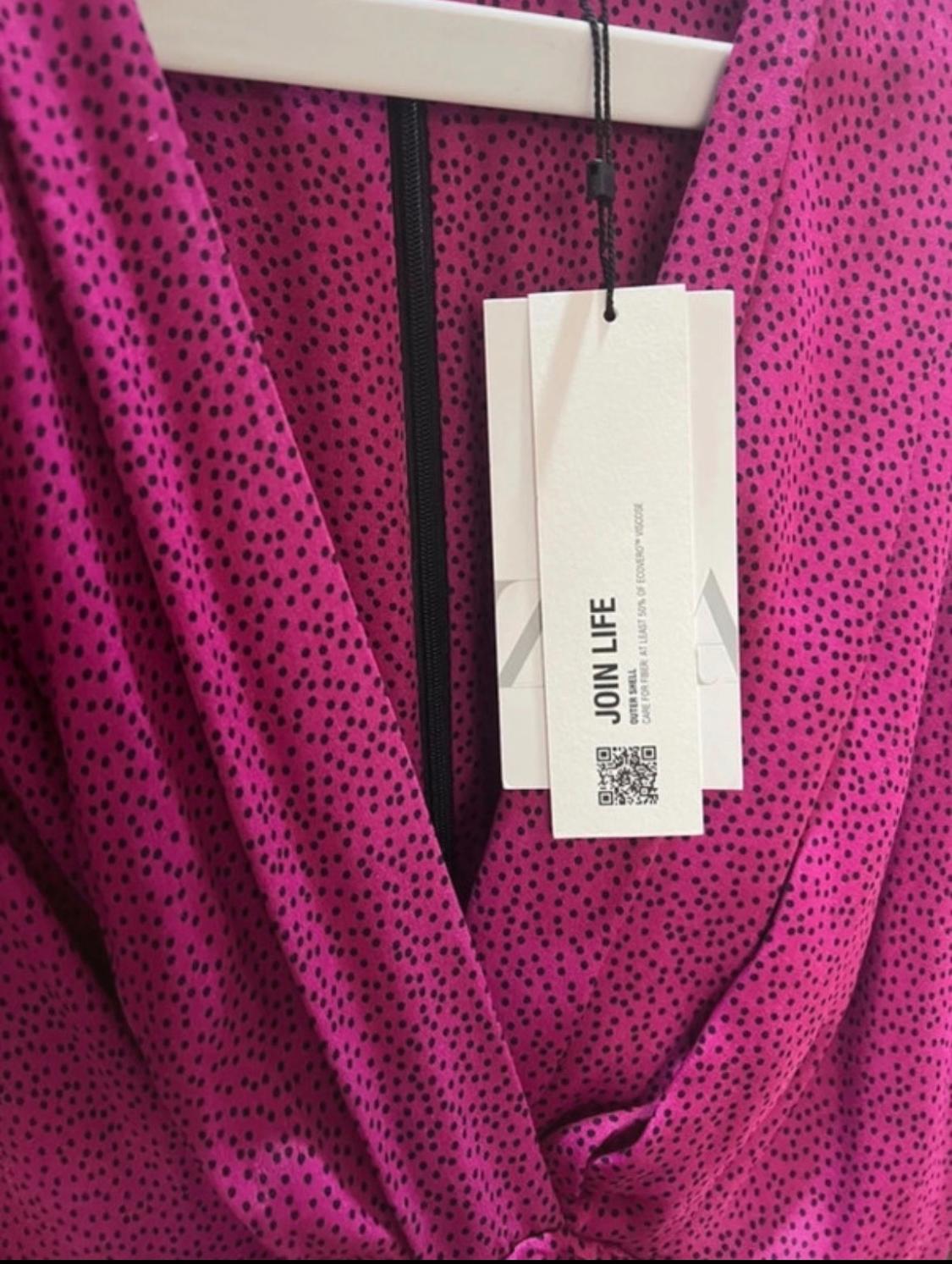 PRINTED SATIN DRESS - Image 2