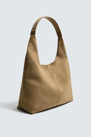 PLAIN TOTE BAG - Sand Brown by Zara - Image 3