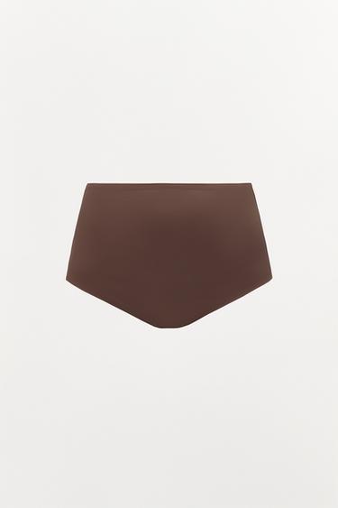 BRAGUITA ALTA BODY SHAPE - Marrón de Zara