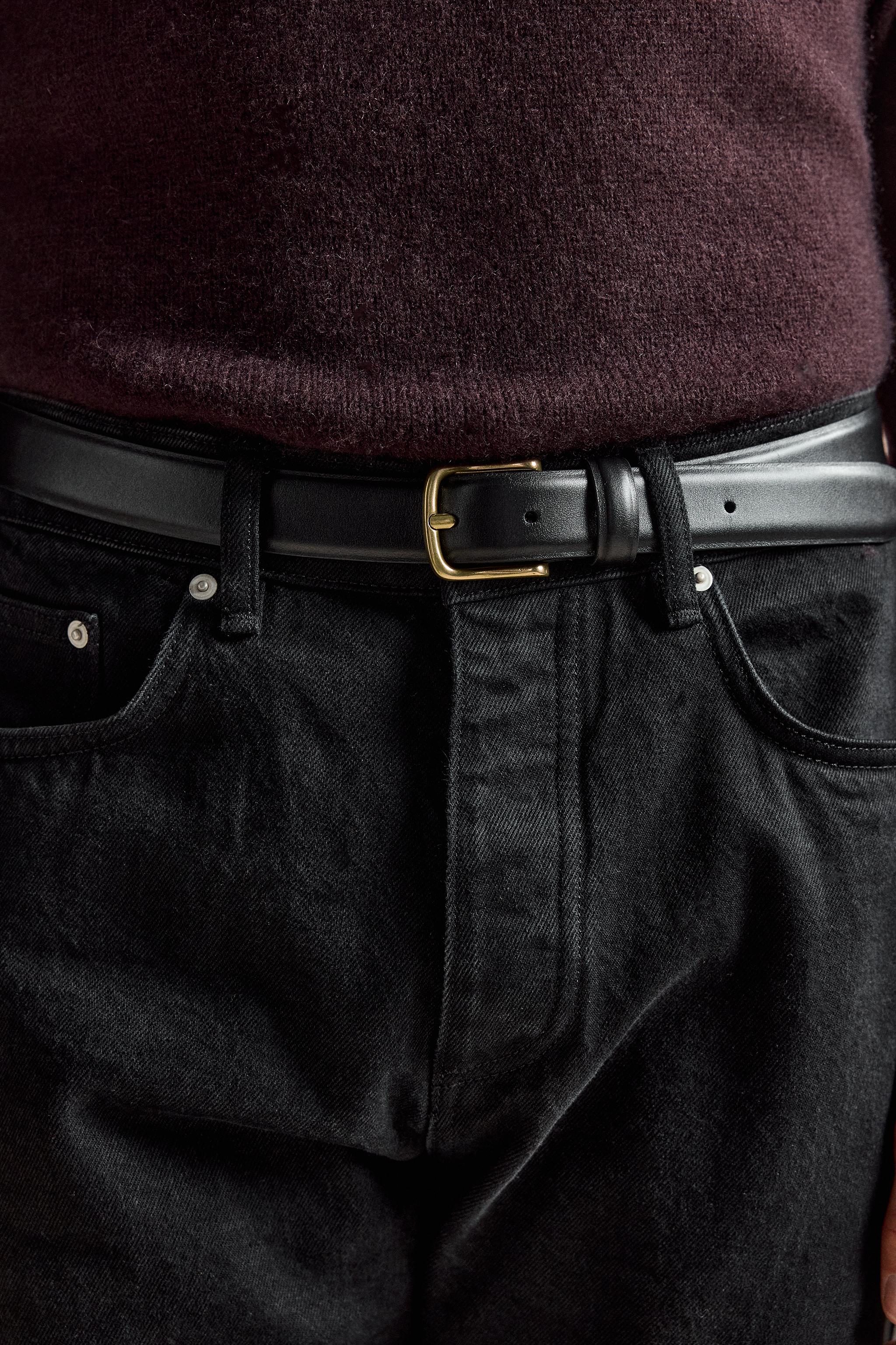 LEATHER DRESS BELT