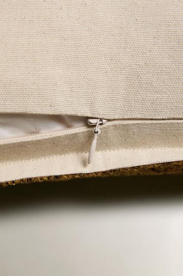 HOUSSE DE COUSSIN CROIX - Moutarde de Zara - Image 3