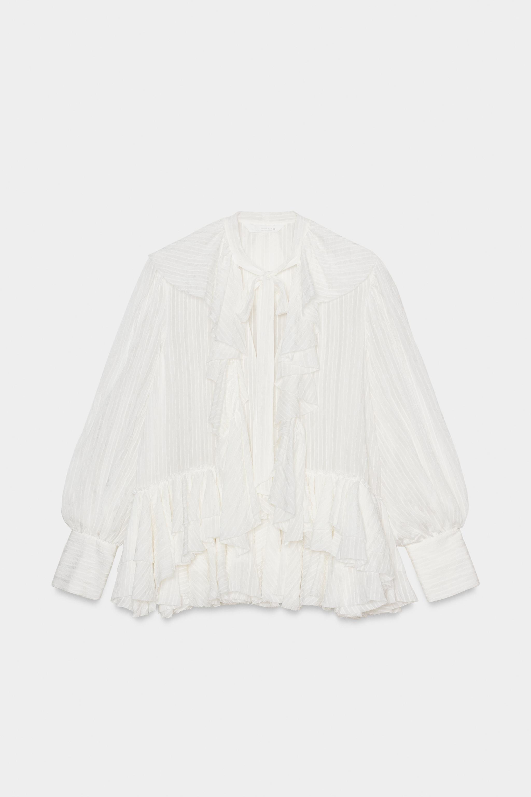 ZW COLLECTION RUFFLED SHIRT