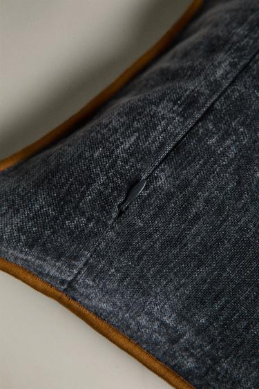 HOUSSE DE COUSSIN CHENILLE - Bleu / Gris de Zara - Image 3