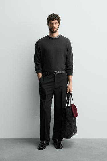 سترة بمزيج فيسكوز - فحمي الخاص بـ Zara