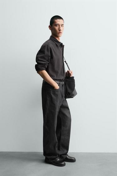 CHEMISE EN DENIM COULEUR - Marron de Zara - Image 3