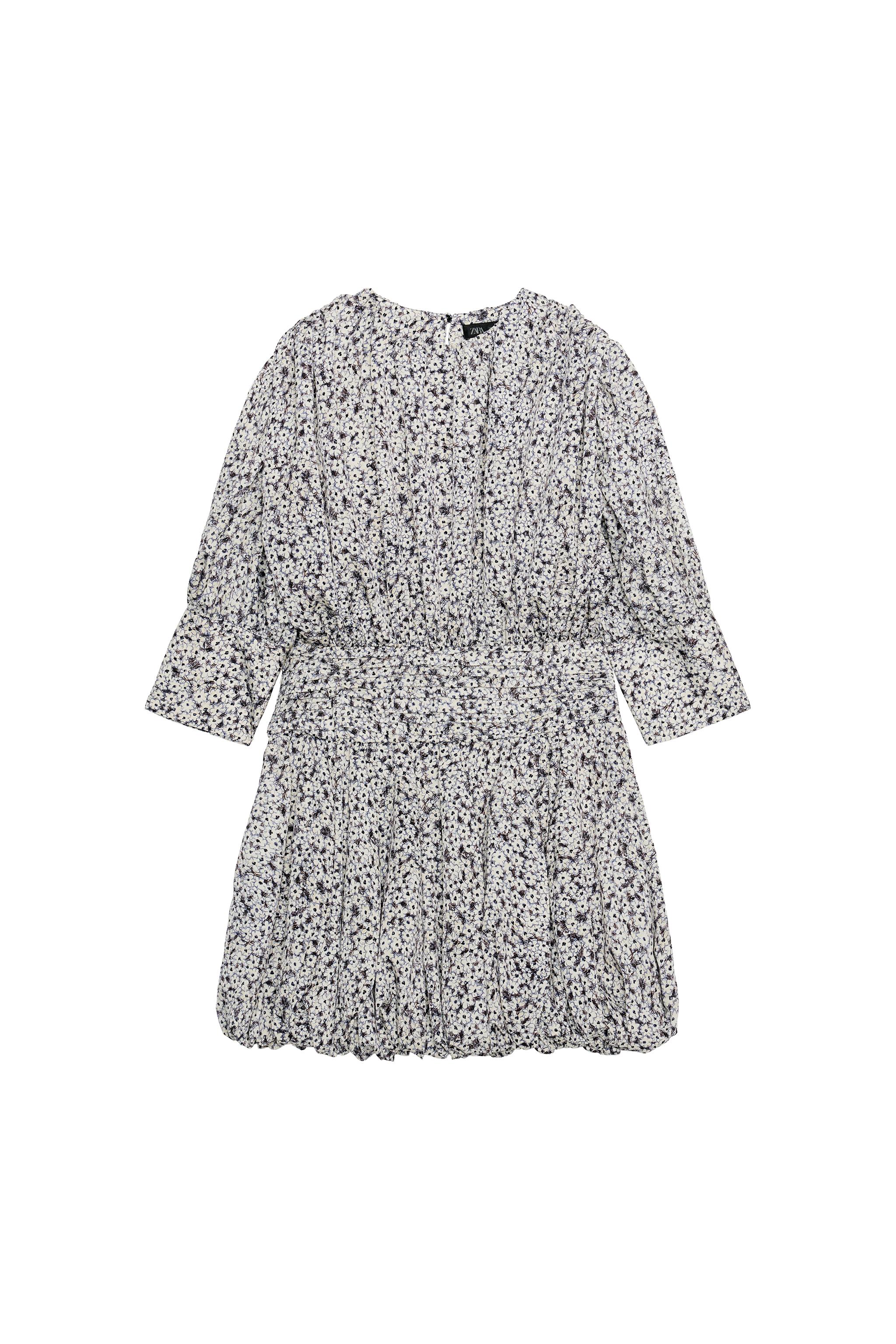 HI様★完売品ZARA ZW COLLECTION プリントワンピース M ザラ ZWコレクション プリント柄ショートワンピース - マルチカラ― | ZARA