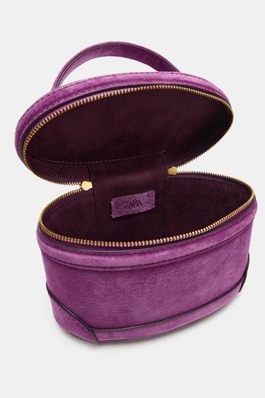 BOLSO VANITY PIEL - Morado de Zara
