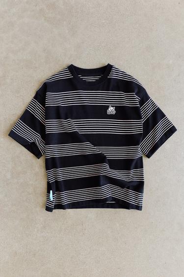 RIPNDIP © X ZARA KIDS STRIPED EMBROIDERED T-SHIRT - Pink by Zara