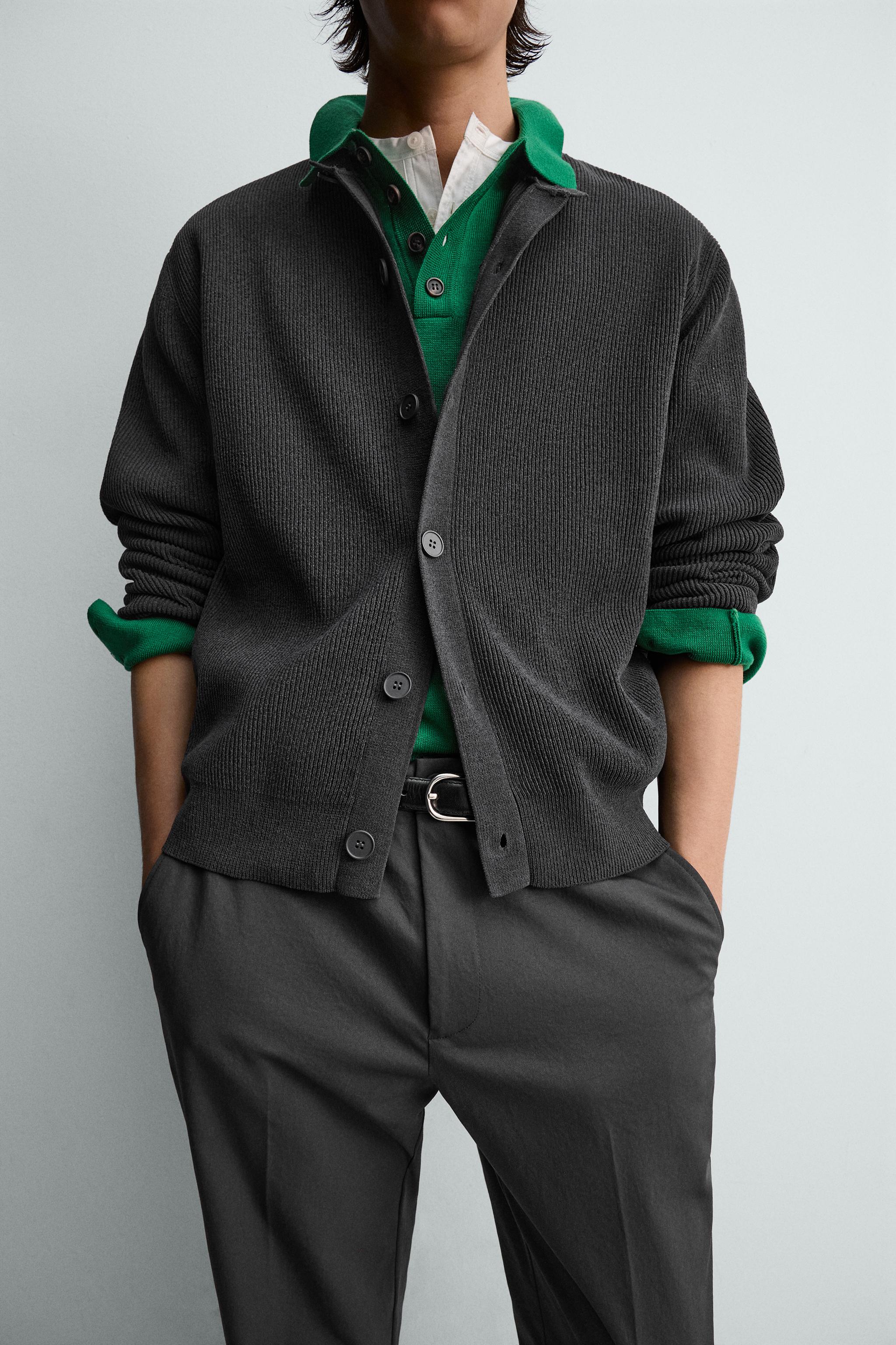 シェニール織りテクスチャーカーディガン - エクリュ | ZARA Japan / 日本