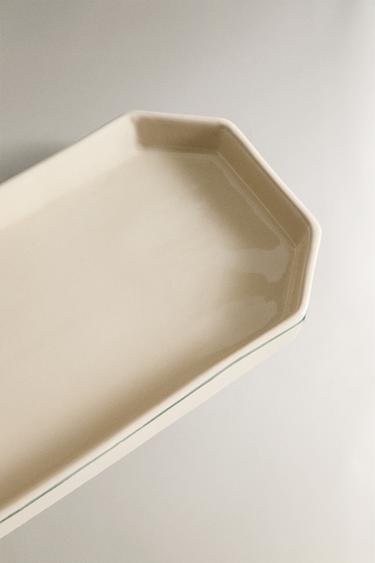 PLATEAU DE BAIN OCTOGONAL - Vert / Écru de Zara - Image 2