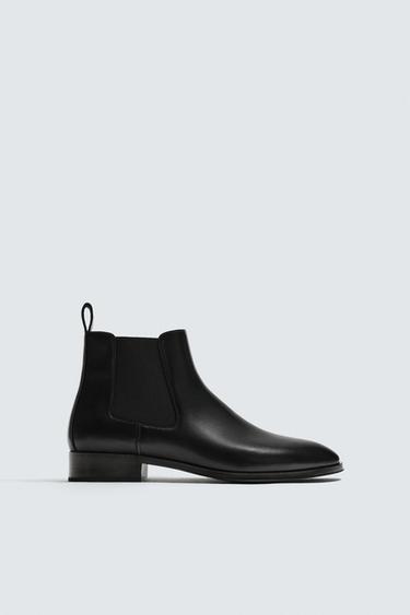 Zara POINTED CHELSEA BOOTS - Black