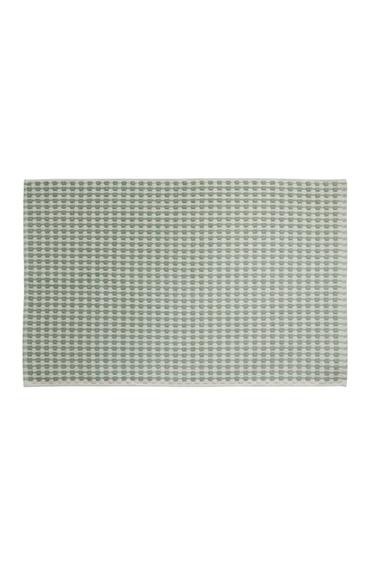 Zara TEXTURED COTTON BATH TOWEL - Sea green
