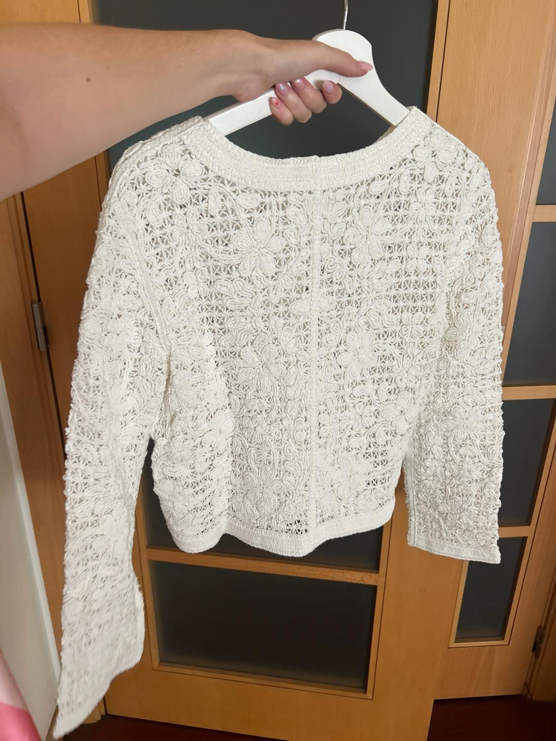 CROCHET JACKET WITH BUTTONS - Image 8