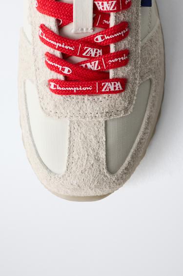 CHAMPION ® X ZARA TRAINERS - Ecru White by Zara - Image 3